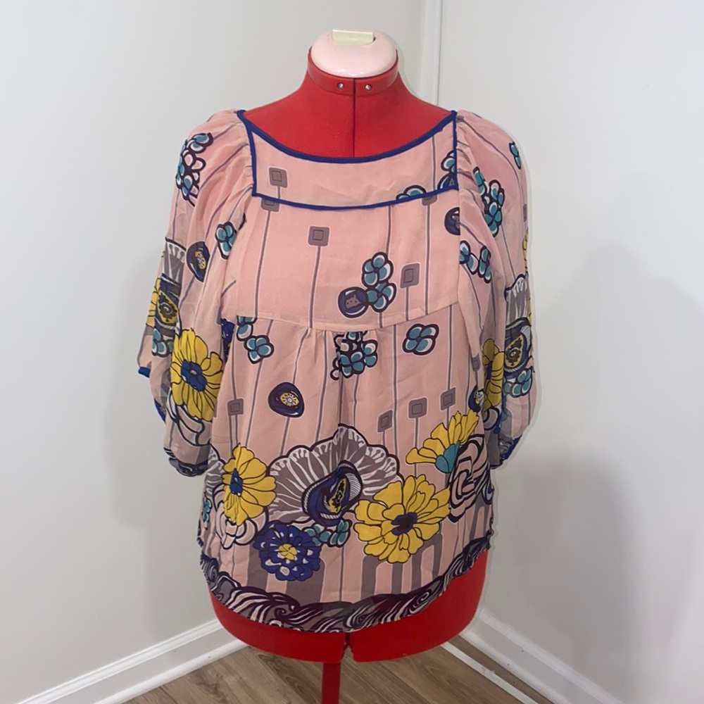 Worn Once! Forever 21 floral blouse